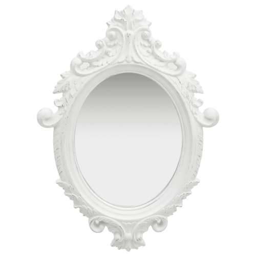 Zidno ogledalo u dvorskom stilu 56 x 76 cm bijelo Cijena