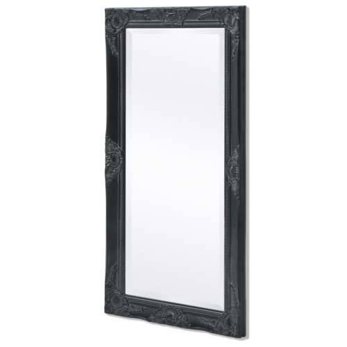 Zidno ogledalo Barokni stil 100x50 cm Crno