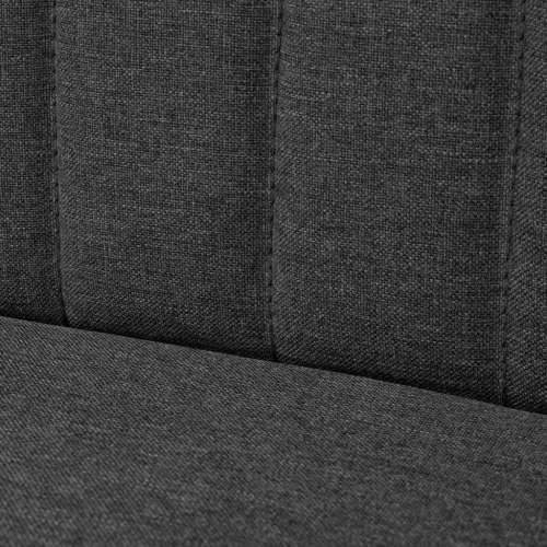 Sofa 117x55,5x77 cm Tkanina Tamno Siva Cijena