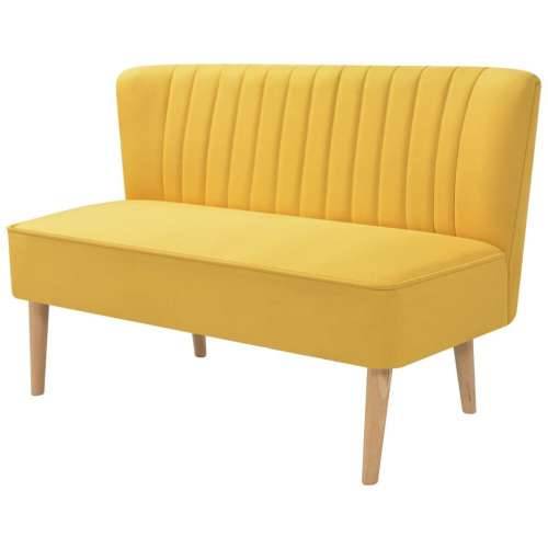 Sofa 117x55,5x77 cm Tkanina Žuta