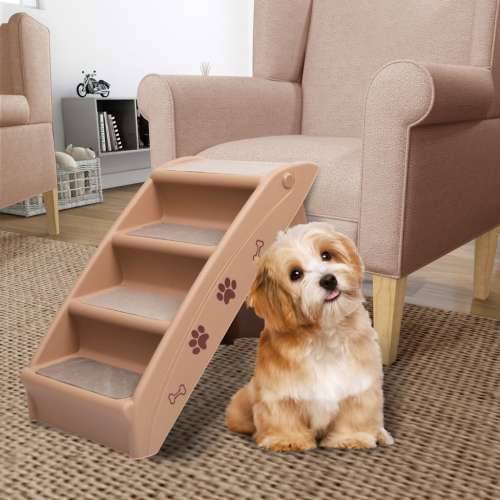 Sklopive stepenice za pse smeđe 62 x 40 x 49,5 cm Cijena