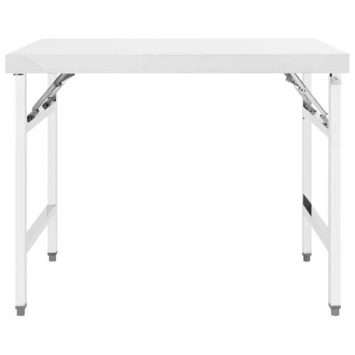 Sklopivi kuhinjski radni stol 100 x 60 x 80 cm nehrđajući čelik Cijena