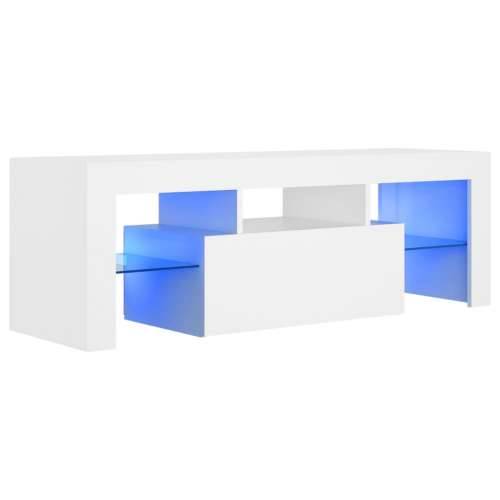 TV ormarić s LED svjetlima bijeli 120 x 35 x 40 cm Cijena
