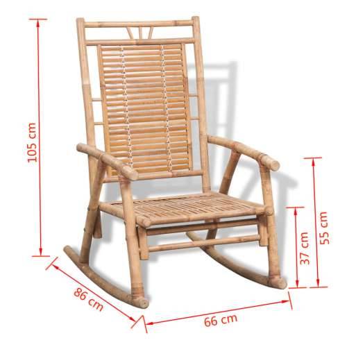 Vrtna stolica za ljuljanje od bambusa Cijena