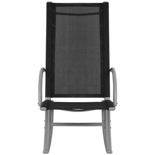 Vrtne stolice za ljuljanje 2 kom čelik i tekstilen crne Cijena