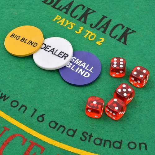 Set za Poker i Blackjack s 600 Laserskih Žetona Aluminijum Cijena