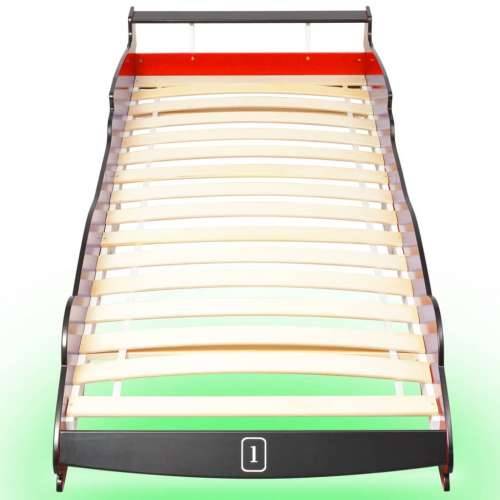 Dječji krevet u obliku trkaćeg automobila LED 90x200 cm crveni Cijena