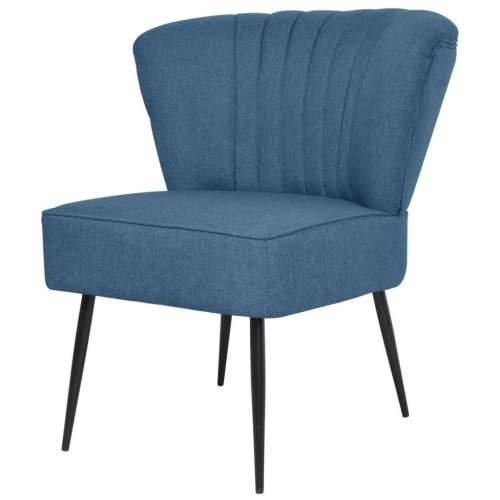 Koktel stolica od tkanine plava