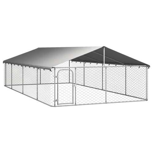 Vanjski kavez za pse s krovom 600 x 300 x 150 cm Cijena