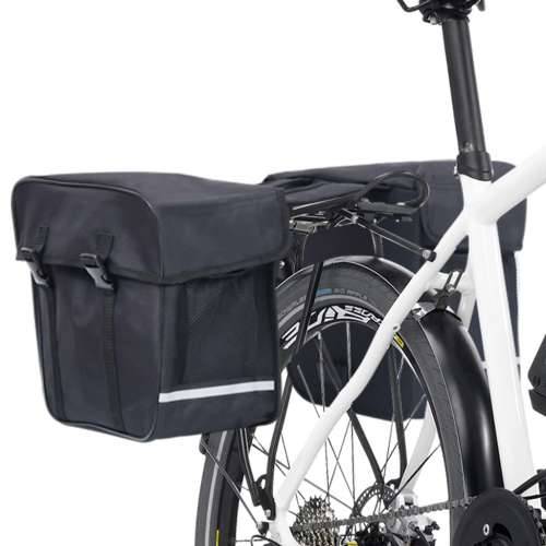 Dvostruka torba za prtljagu bicikla vodootporna 35 L crna Cijena