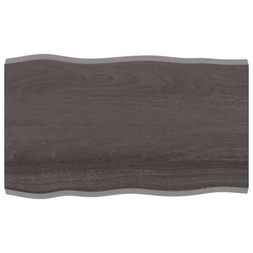 Stolna ploča tamnosmeđa 100x60x(2-4) cm obrađena hrastovina Cijena