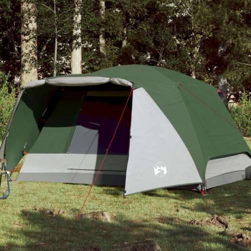 Šator za kampiranje za 4 osobe zeleni od tkanine vodootporan Cijena