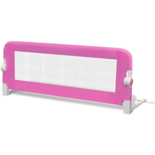 Sigurnosna ograda za dječji krevetić 102 x 42 cm ružičasta Cijena