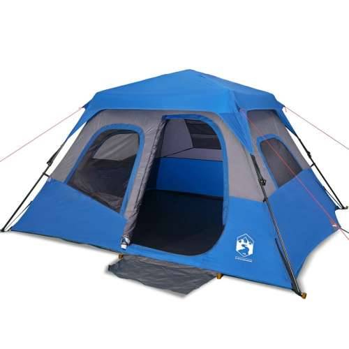 Šator za kampiranje za 6 osoba plavi od tkanine vodootporan Cijena