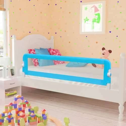 Sigurnosna ograda za dječji krevetić 150 x 42 cm plava