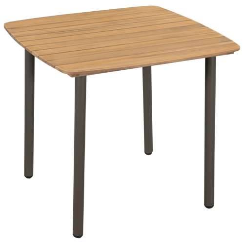Vrtni stol 80 x 80 x 72 cm od masivnog bagremovog drva i čelika Cijena