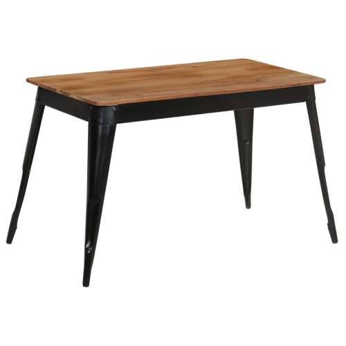 Blagovaonski stol od masivnog drva bagrema i čelika 120x60x76 cm Cijena