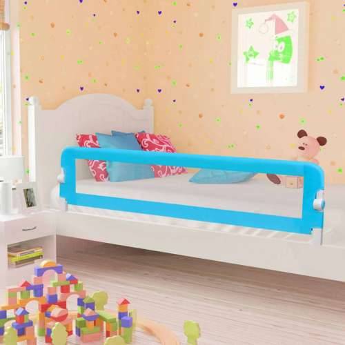 Sigurnosna ogradica za dječji krevet plava 180x42 cm poliester Cijena