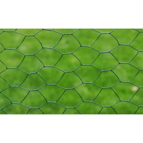 Žičana mreža od čelika s PVC oblogom za kokoši 25 x 0,5 m zelena Cijena