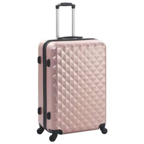 3-dijelni set čvrstih kovčega ružičasto-zlatni ABS Cijena