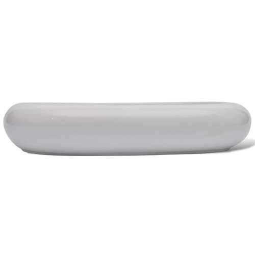 Luksuzni Keramički Ovalni Umivaonik Bijeli 63 x 42 cm Cijena