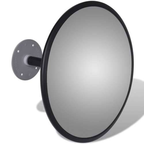 Konveksno unutrašnje plastično akrilno ogledalo, crno, 30 cm Cijena