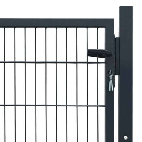 Vrata za ogradu od čelika 105 x 150 cm antracit Cijena
