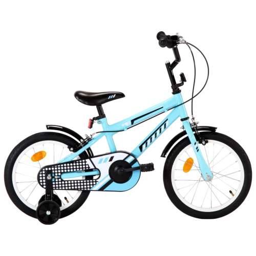 Dječji bicikl 16 inča crno-plavi Cijena