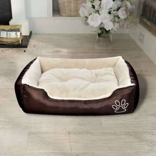 Topli krevet za pse s podstavljenim jastukom L Cijena