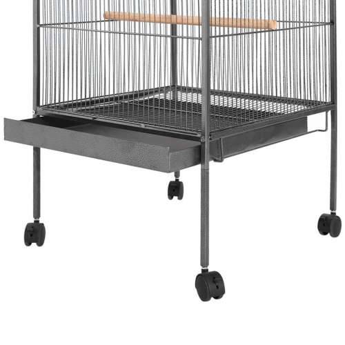 Kavez za ptice crni 54 x 54 x 146 cm čelični Cijena