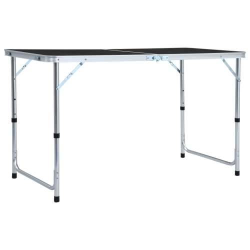 Sklopivi stol za kampiranje sivi aluminijski 120 x 60 cm Cijena